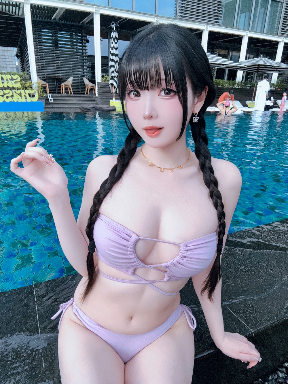 霜月shimo-夏日泳装三套[30P] COS网红博主 预览2图