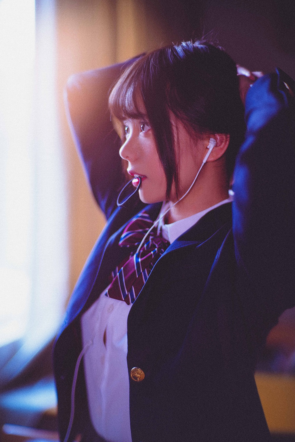 小野妹子w-冬装JK[17P] COS网红博主 预览1图