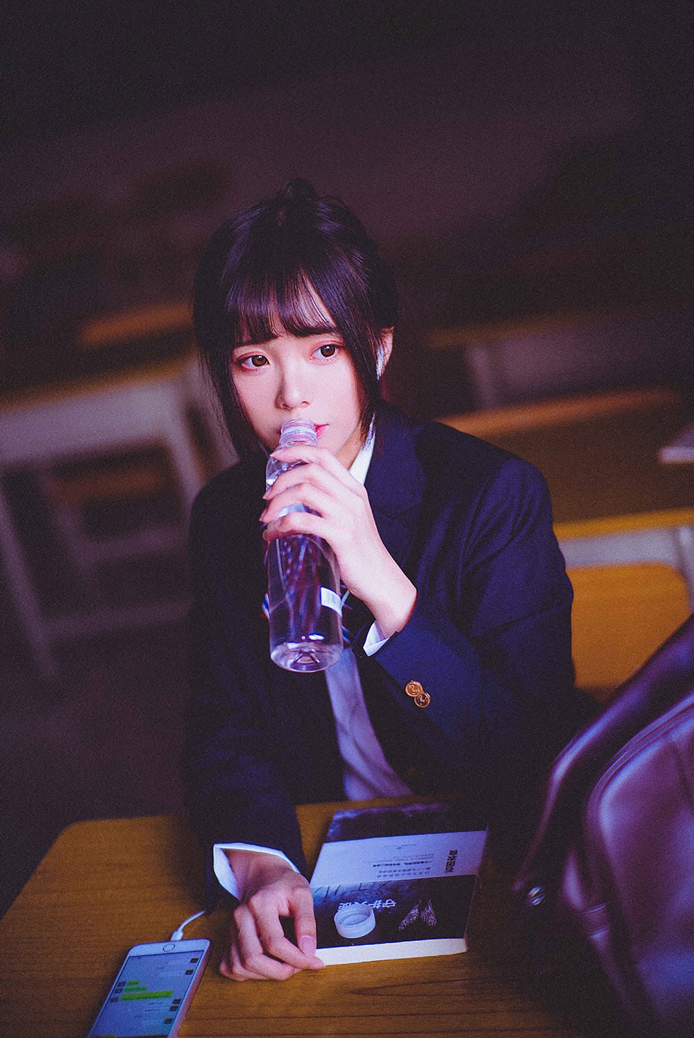 小野妹子w-冬装JK[17P] COS网红博主 预览2图