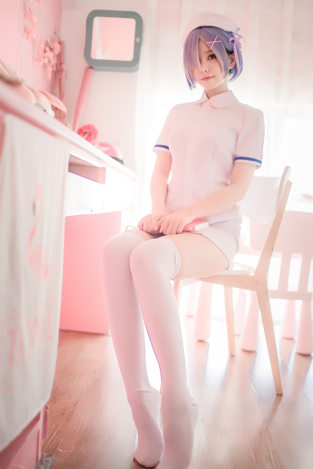 小野妹子w-蕾姆护士姐姐[12P] COS网红博主 预览1图