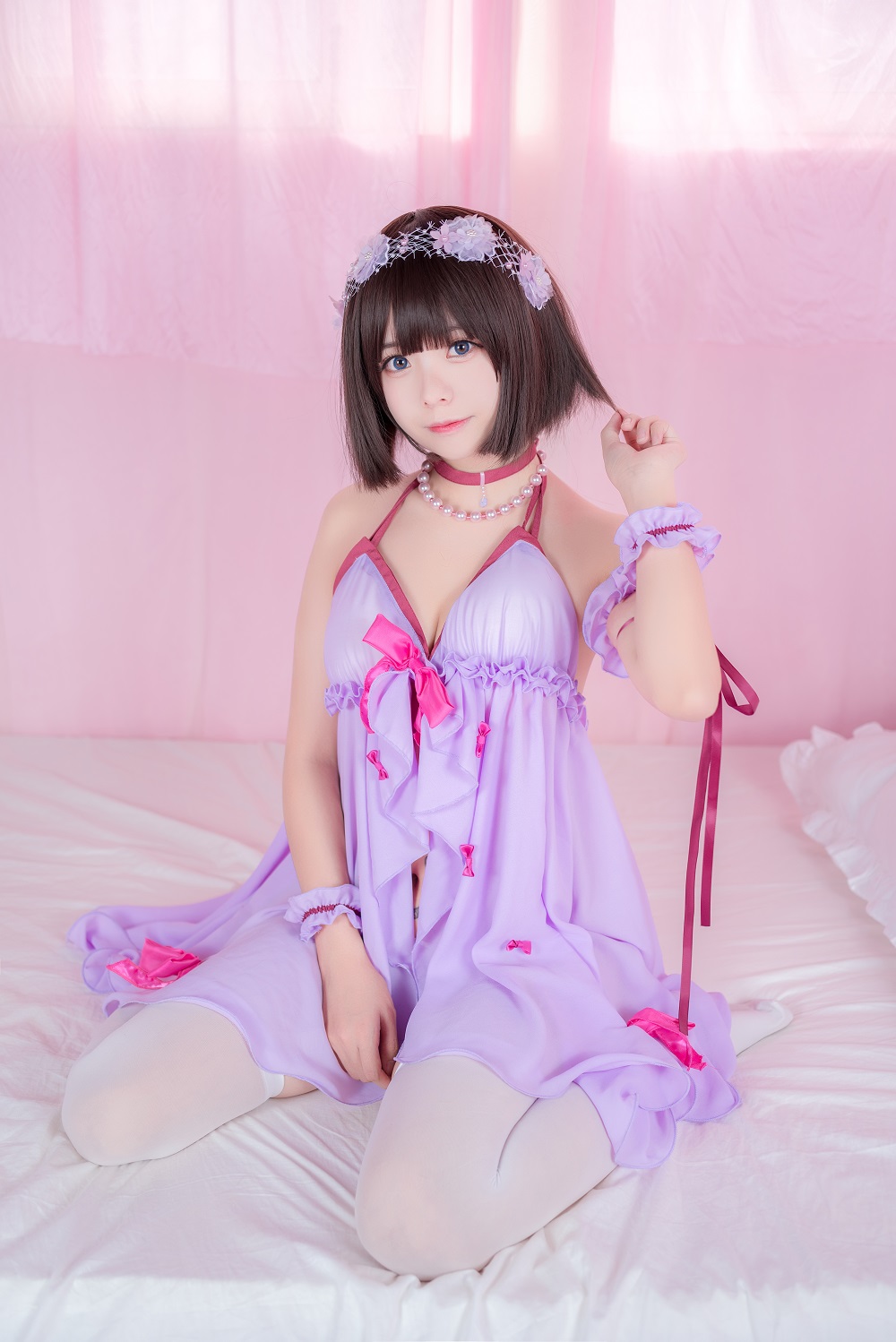 小野妹子w-加藤惠睡衣[23P] COS网红博主 预览2图