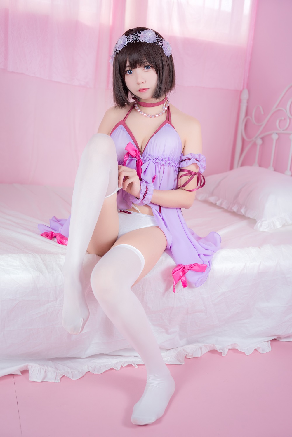 小野妹子w-加藤惠睡衣[23P] COS网红博主 预览1图