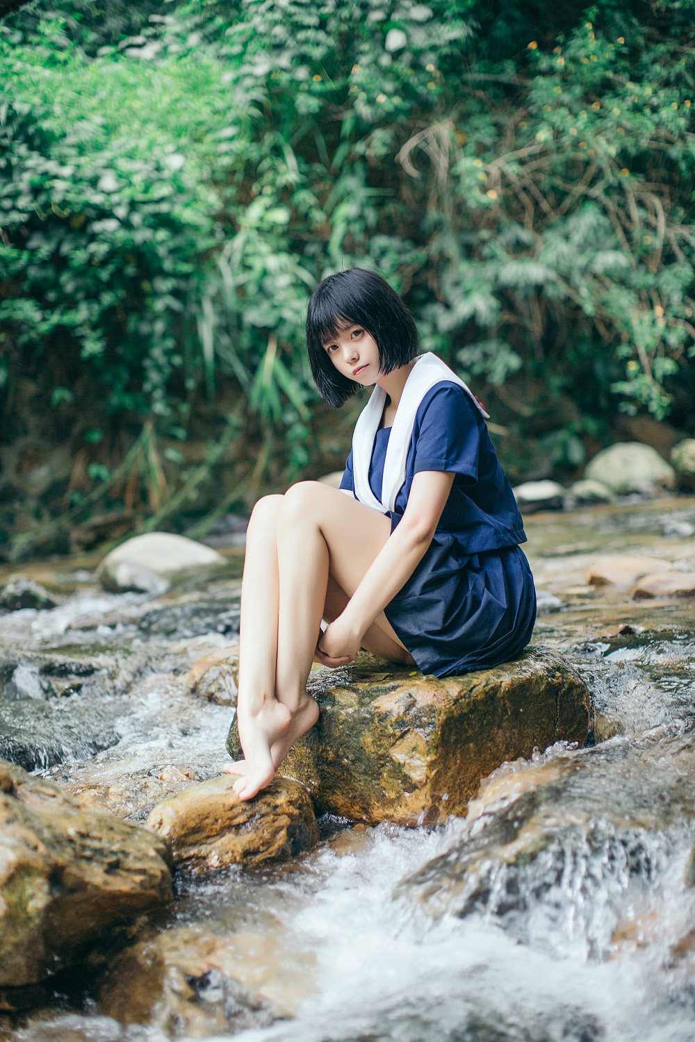 小野妹子w-小溪JK[9P] COS网红博主 预览2图