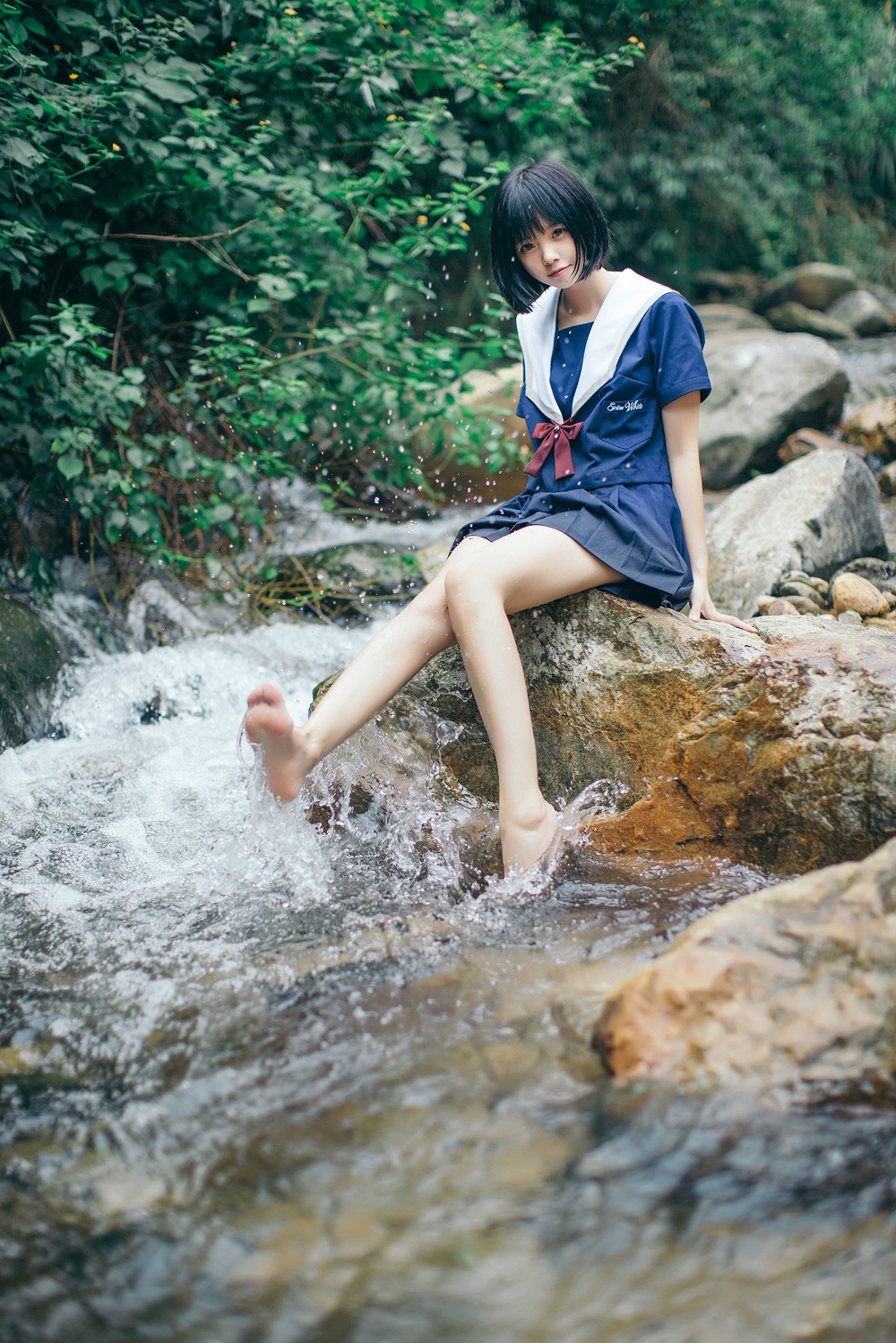 小野妹子w-小溪JK[9P] COS网红博主 预览1图