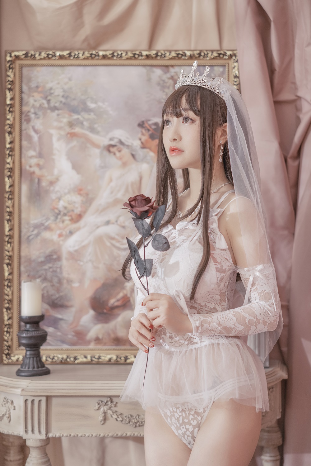 脱尾巴Mizuki-婚纱[30P] COS网红博主 预览1图