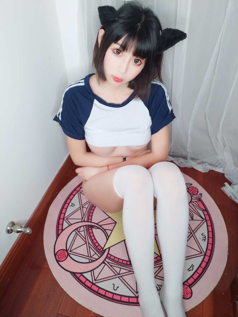 雯粥粥i-体操服[30P+1V] COS网红博主 预览2图