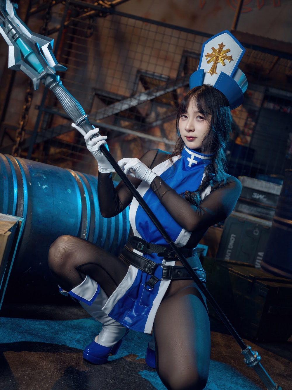 浅安安-Nikke胜利女神-梅登·冰玫瑰[84P+1V] COS网红博主 预览2图