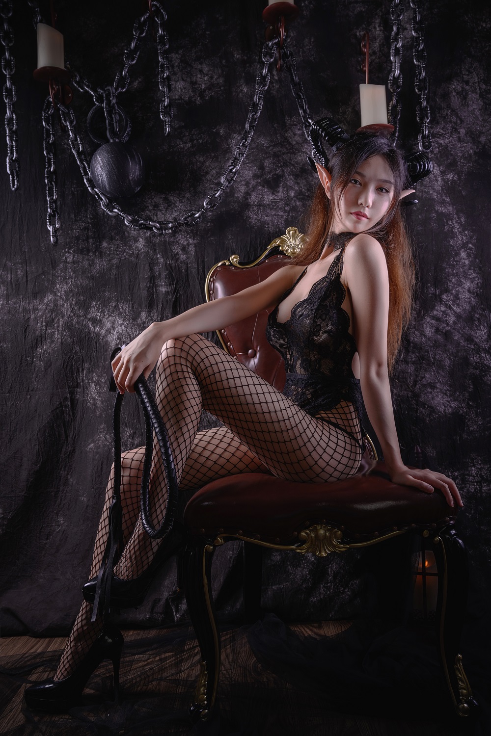 抖娘利世-魅魔[36P] COS网红博主 预览2图
