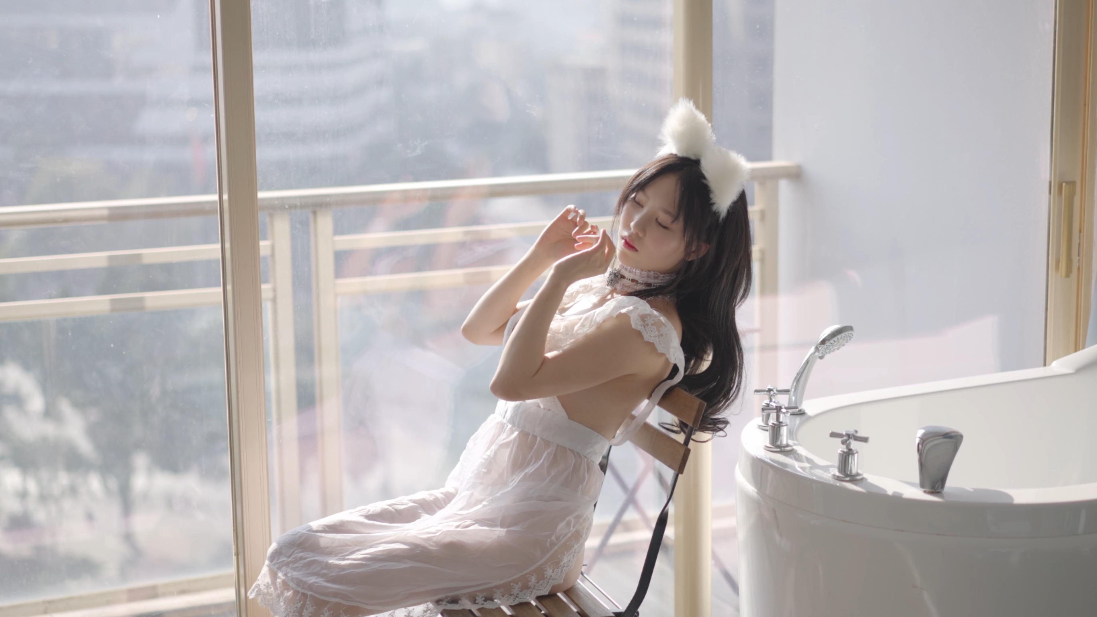 抖娘利世-定制视频-空气女仆[1V] COS网红博主 预览2图