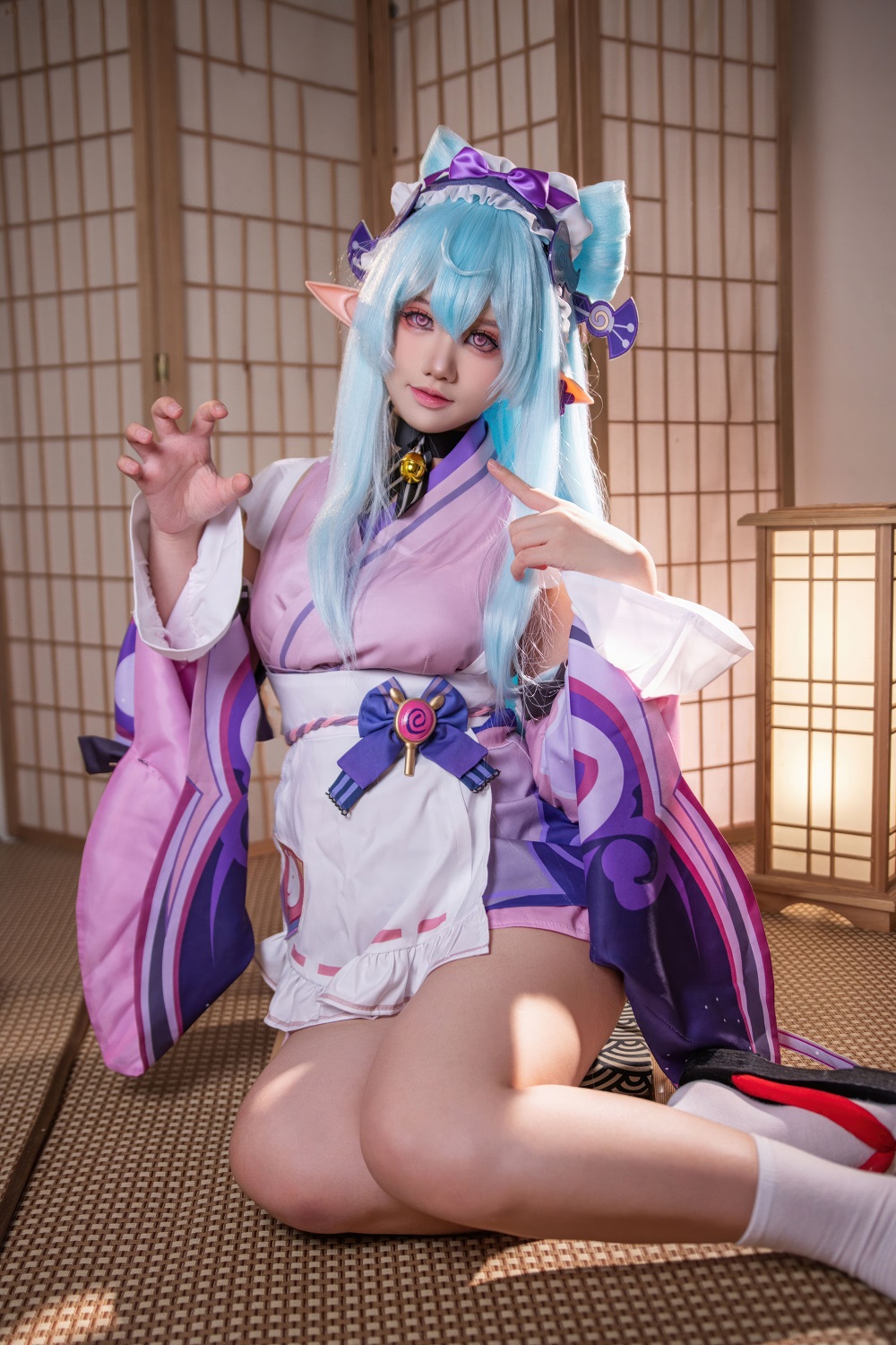 Nai奈绯-原神-梦见月瑞希[46P+6V] COS网红博主 预览1图