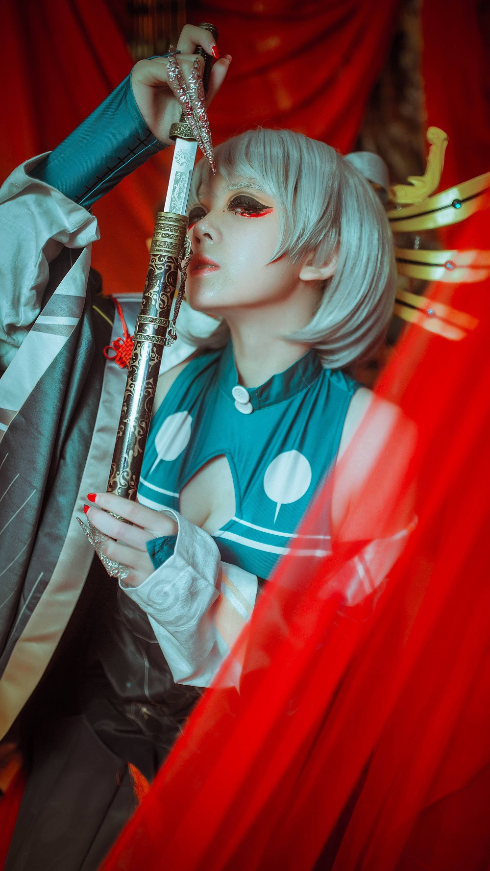 渊秧-VOCALOID-洛天依亡国祸水[14P] COS网红博主 预览1图