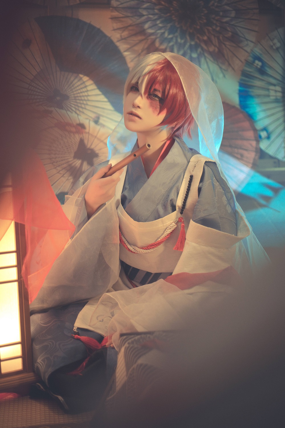 渊秧-花祭和服[10P] COS网红博主 预览1图