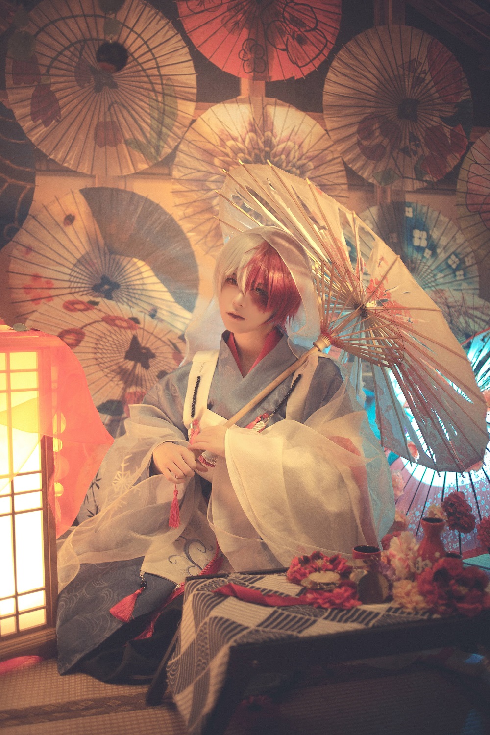 渊秧-花祭和服[10P] COS网红博主 预览2图