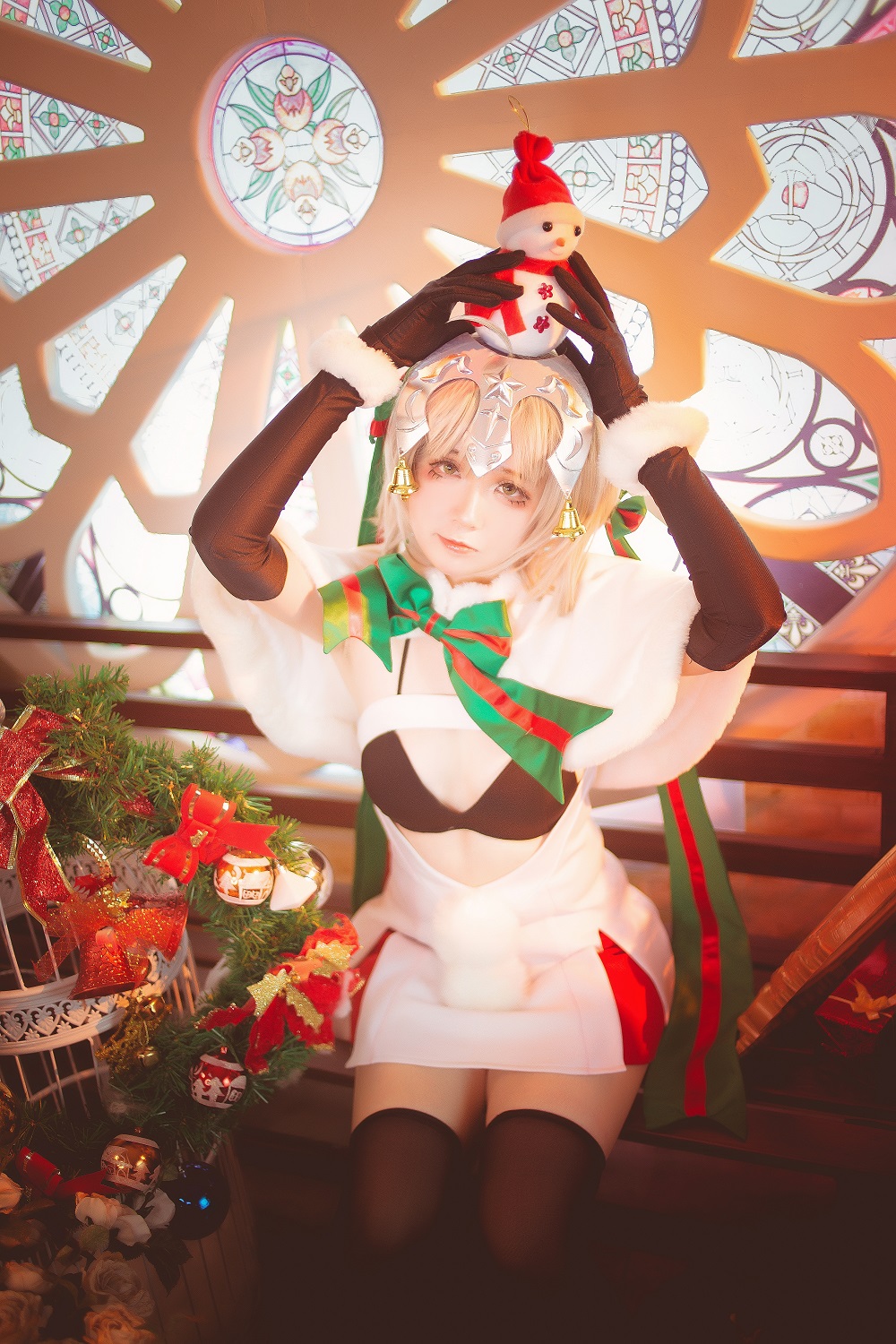 渊秧-FGO-贞德lancer[9P] COS网红博主 预览2图