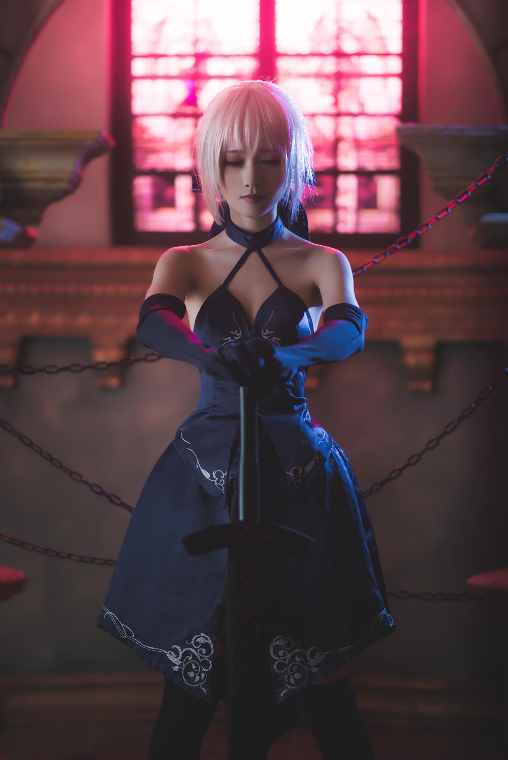 阳炎型小菠萝-FGO-黑呆满破[17P] COS网红博主 预览1图