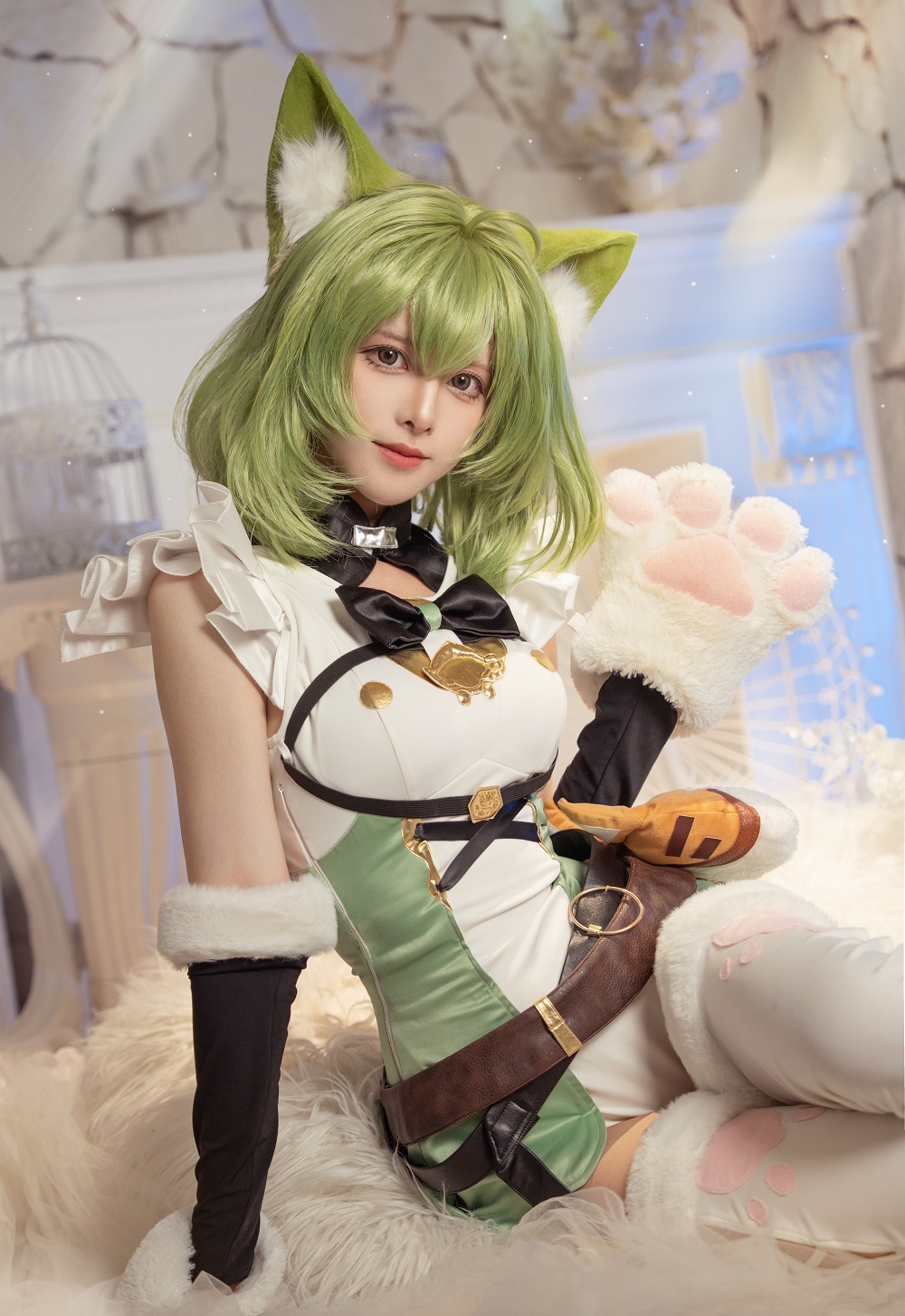 腥味猫罐-猫娘艾咪[12P] COS网红博主 预览2图