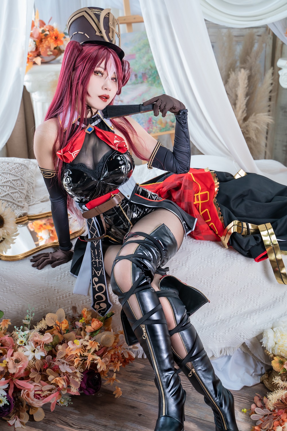 小琪Aki-Hololive-宝钟玛琳礼服[26P] COS网红博主 预览1图