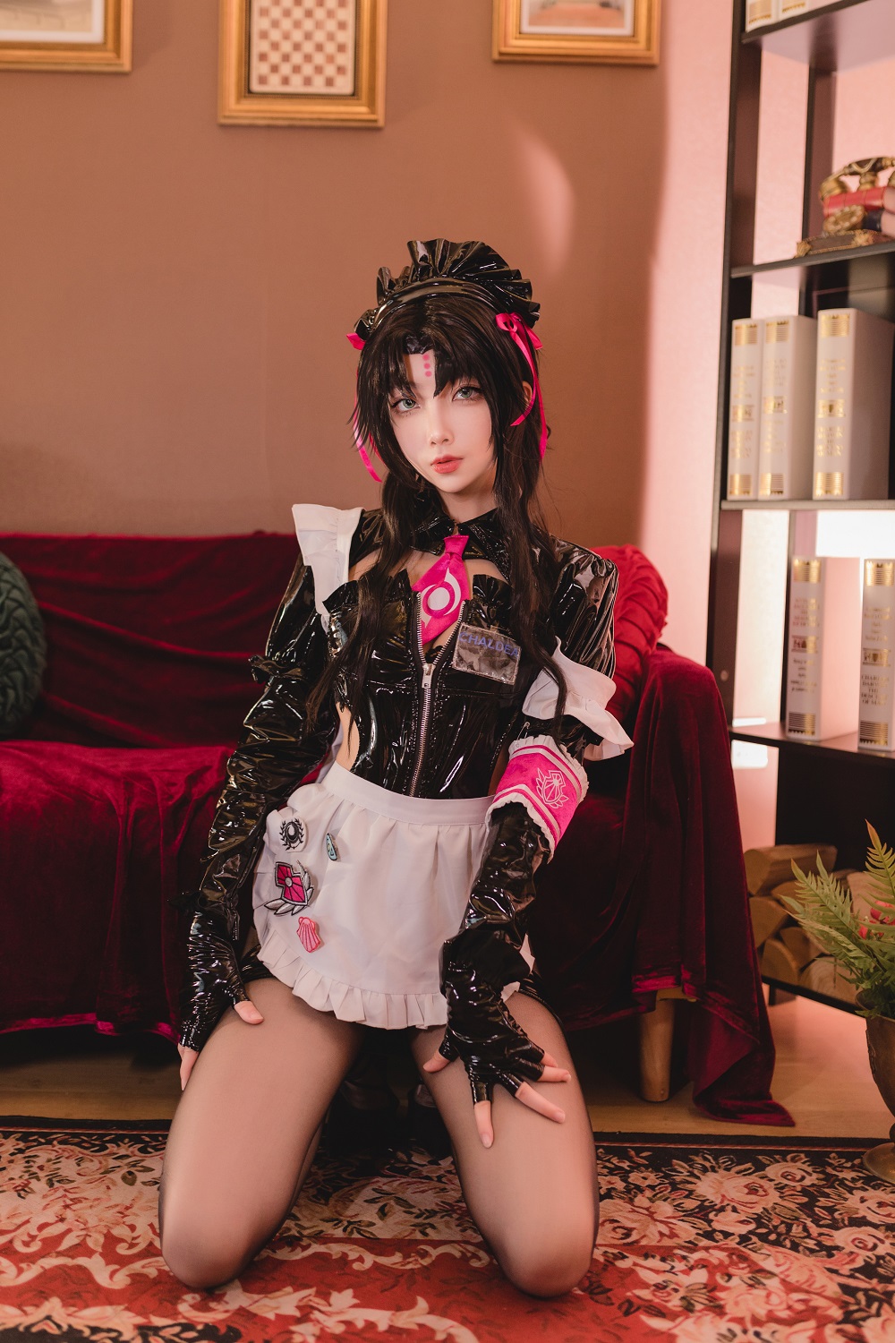 杏仁曲奇-FGO-杀生院祈荒女仆[38P] COS网红博主 预览1图