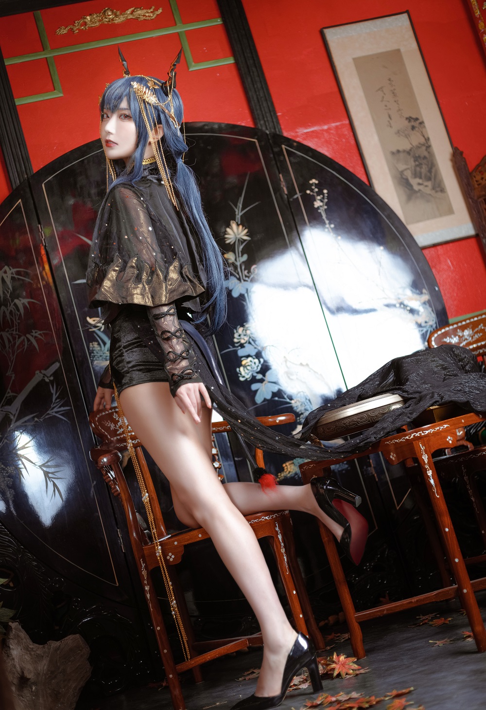 切切celia-明日方舟-陈·音律联觉[12P] COS网红博主 预览1图