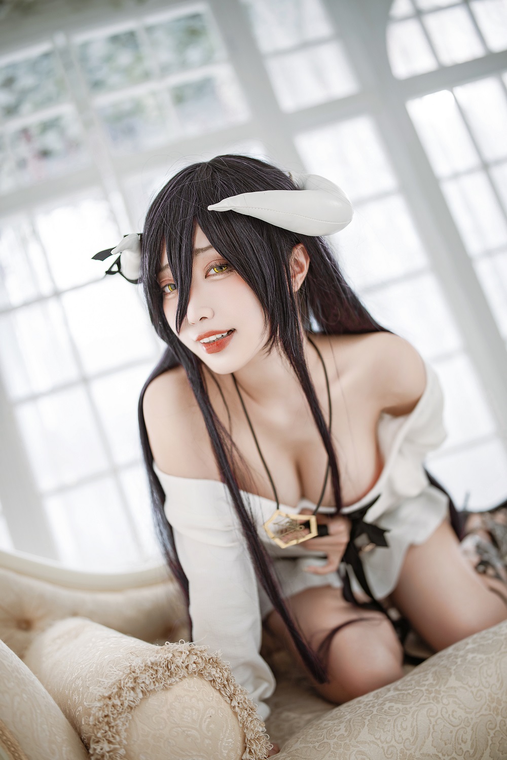 切切celia-Overlord-雅儿贝德[39P] COS网红博主 预览2图