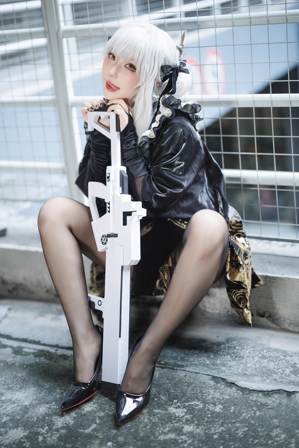 切切celia-Nikke胜利女神-布兰儿浴衣[17P] COS网红博主 预览2图