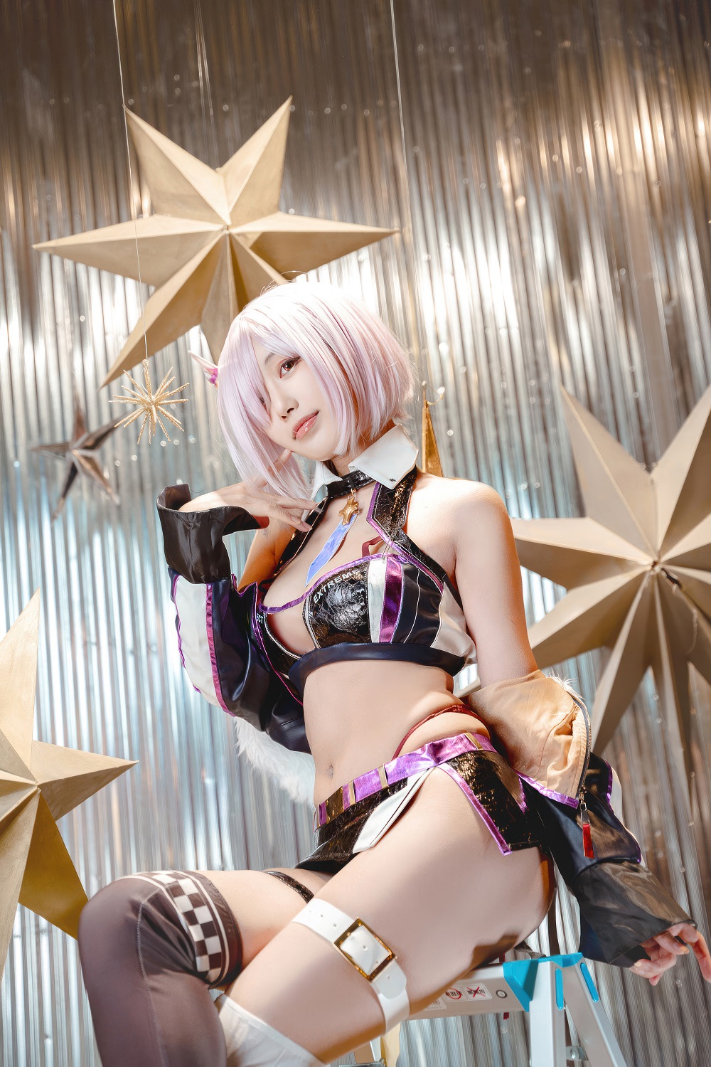 切切celia-FGO-玛修赛车服[23P] COS网红博主 预览2图