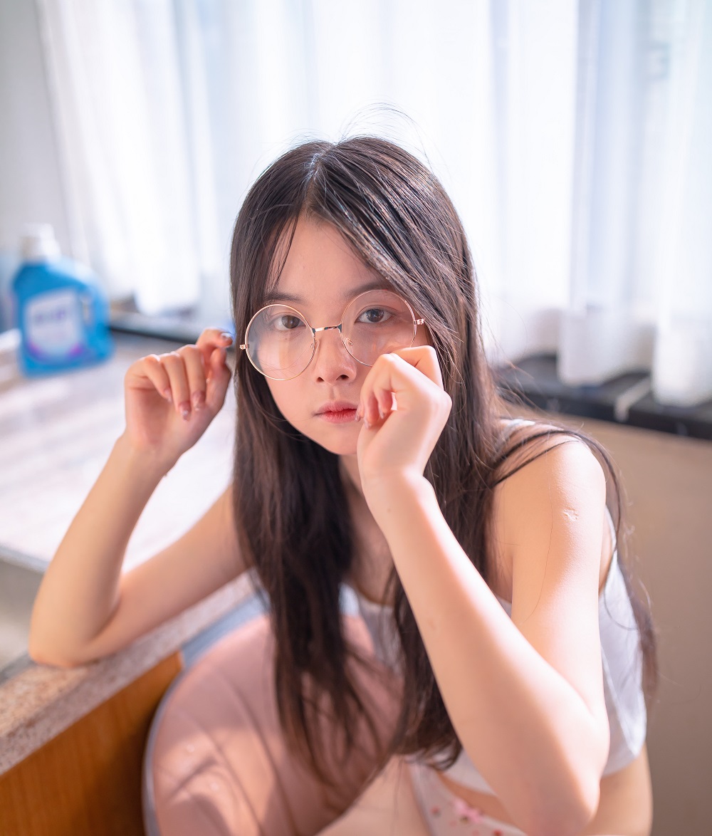 林书辞-私人定制-居家眼镜少女[53P+1V] COS网红博主 预览2图