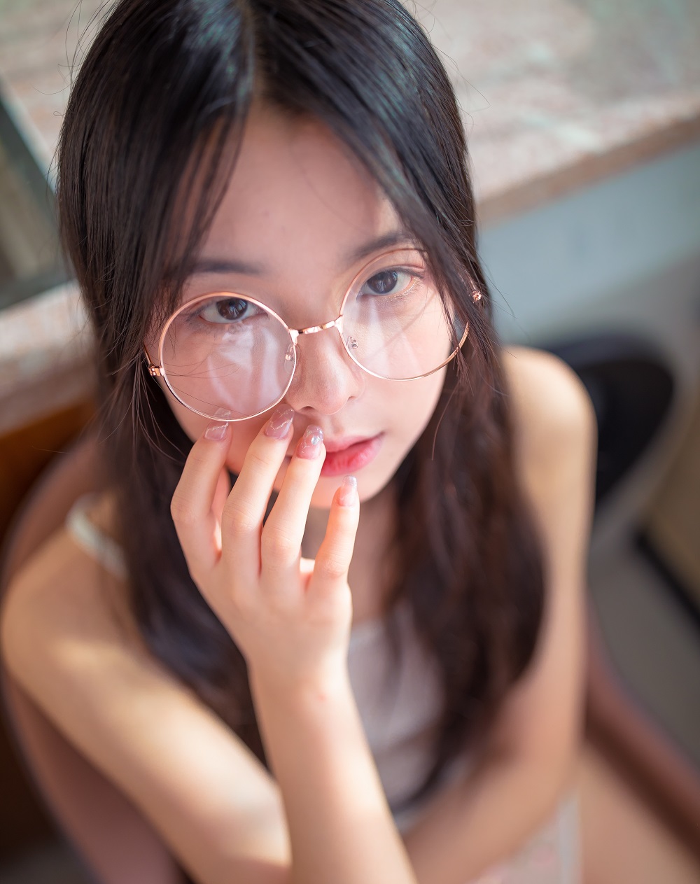 林书辞-私人定制-居家眼镜少女[53P+1V] COS网红博主 预览1图