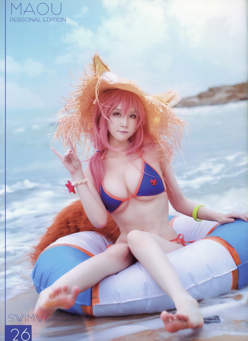 魔王大人Maou-FGO-玉藻前泳装[20P] COS网红博主 预览1图