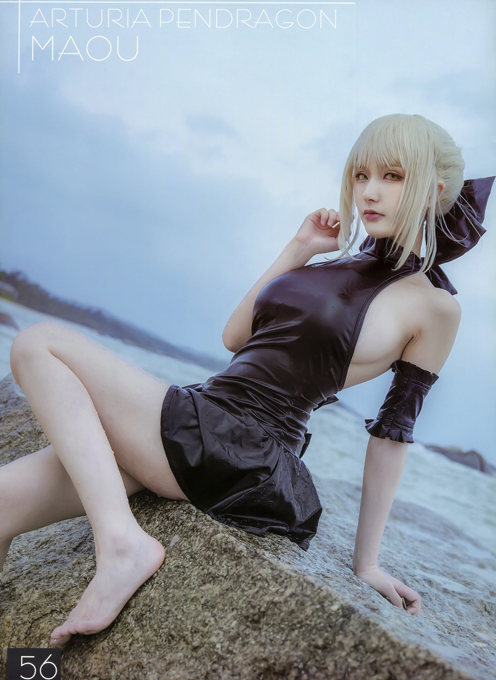 魔王大人Maou-FGO-黑呆泳装[19P] COS网红博主 预览1图
