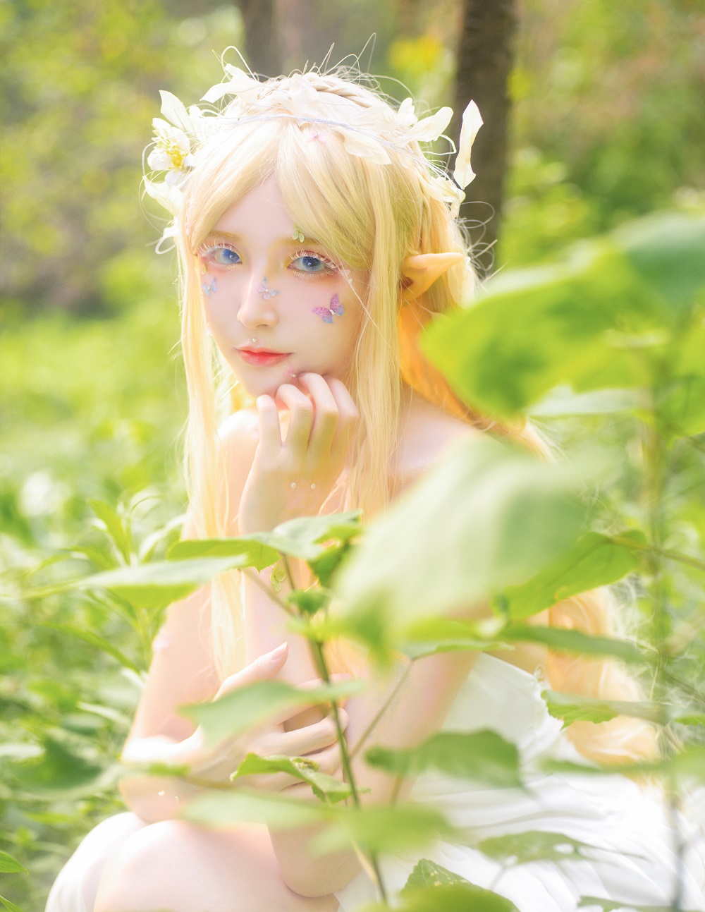魔王大人Maou-生日精灵[9P] COS网红博主 预览1图