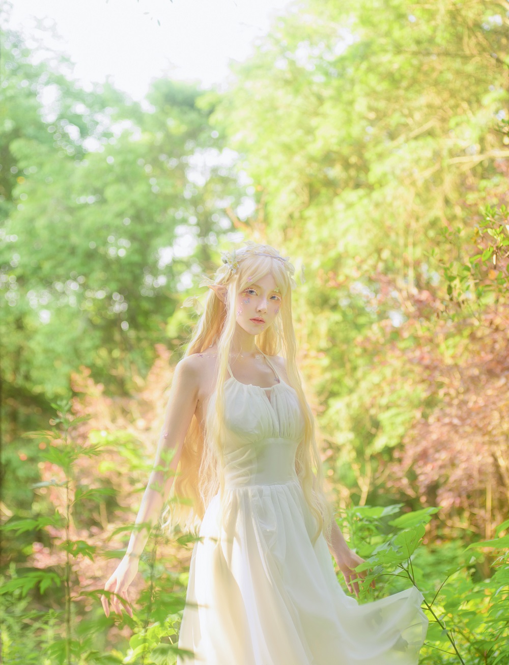 魔王大人Maou-生日精灵[9P] COS网红博主 预览2图