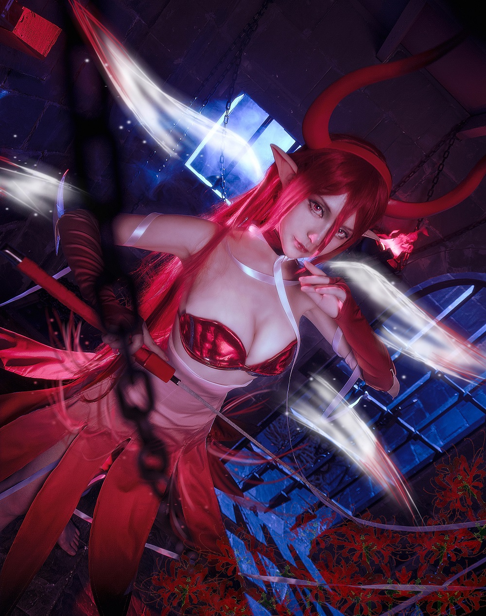 魔王大人Maou-妖精种植手册-墨绯[9P] COS网红博主 预览2图