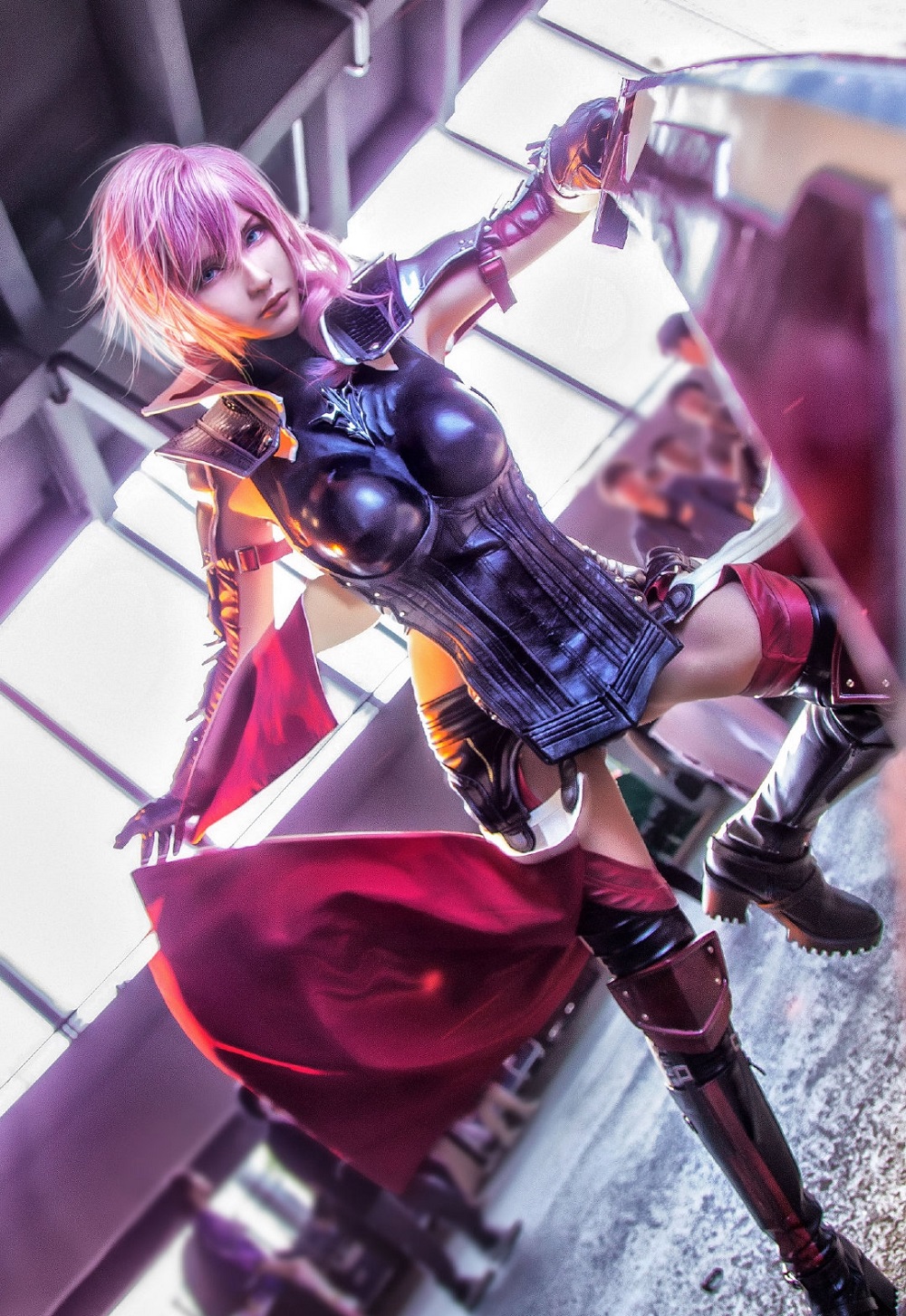 魔王大人Maou-最终幻想13-雷霆[8P] COS网红博主 预览2图