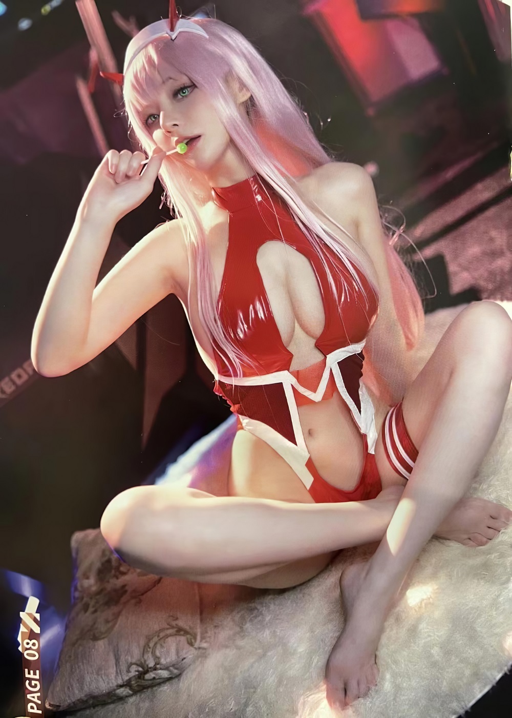 魔王大人Maou-DARLING in the FRANXX-零二[13P] COS网红博主 预览2图
