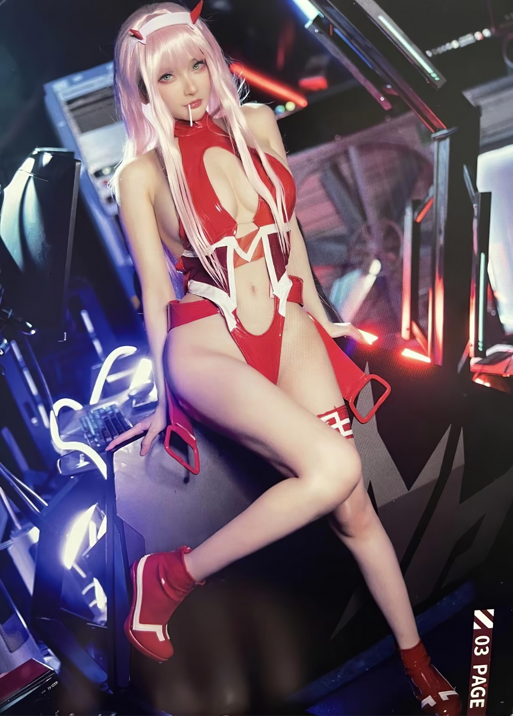 魔王大人Maou-DARLING in the FRANXX-零二[13P] COS网红博主 预览1图