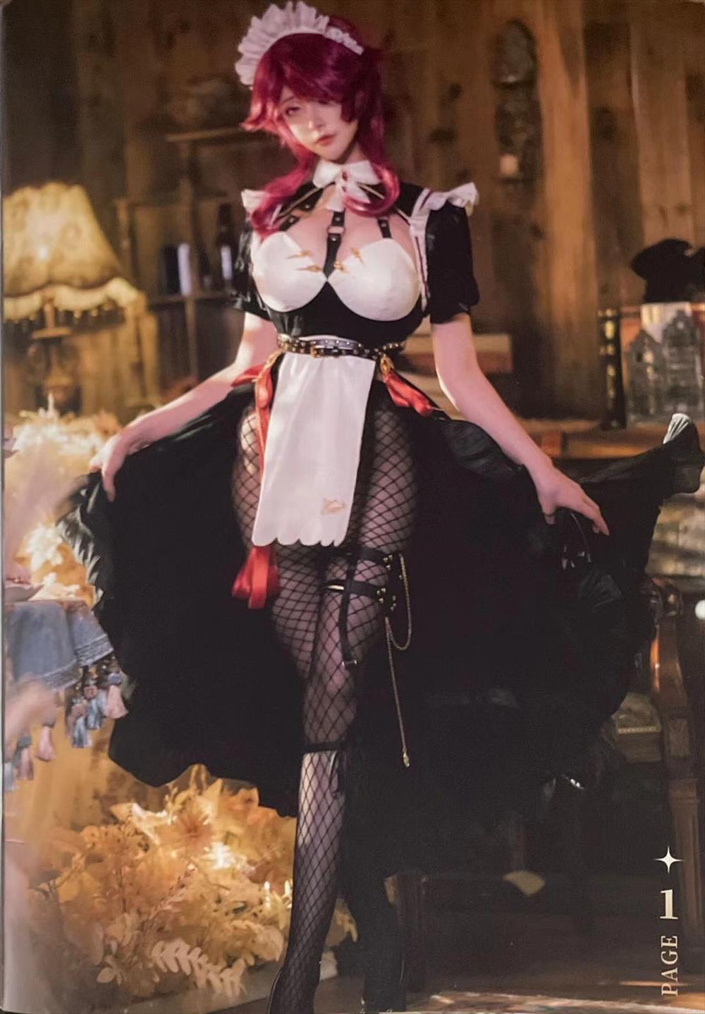 魔王大人Maou-原神-罗莎莉亚女仆[14P] COS网红博主 预览1图