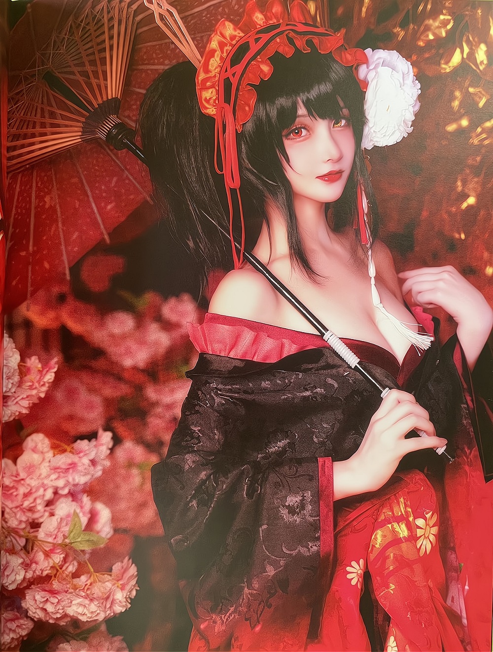 魔王大人Maou-约会大作战-时崎狂三[22P] COS网红博主 预览1图