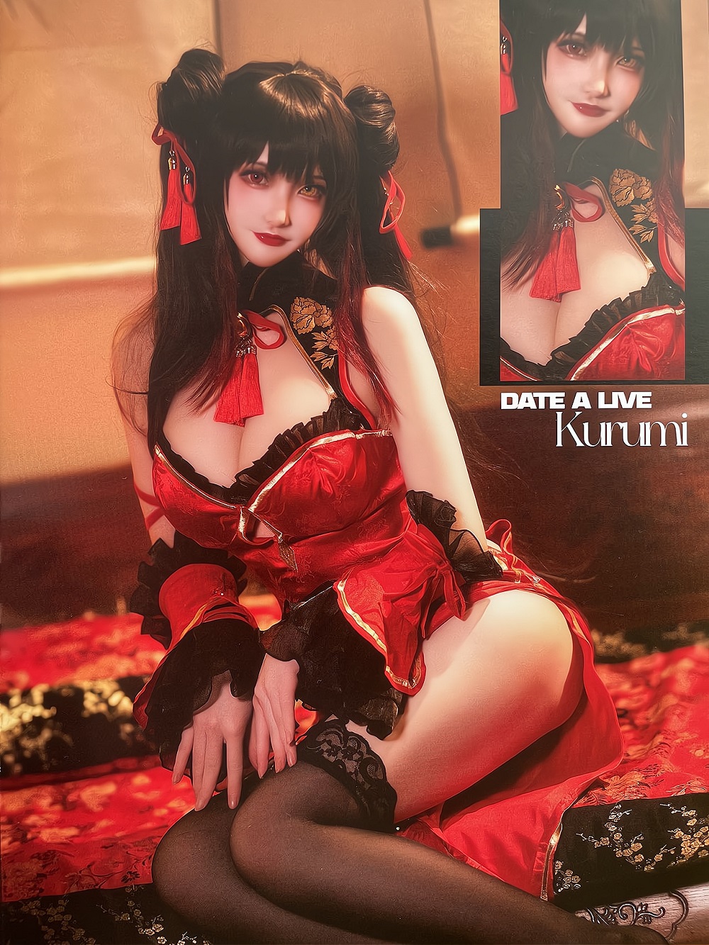 魔王大人Maou-约会大作战-时崎狂三[22P] COS网红博主 预览2图