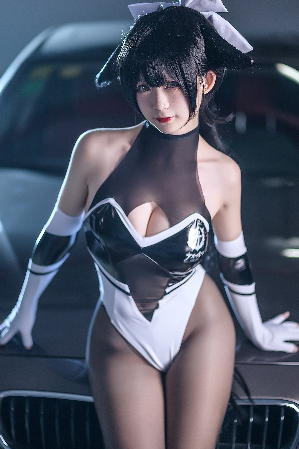 樱落Selena-碧蓝航线-高雄赛车服[9P] COS网红博主 预览1图