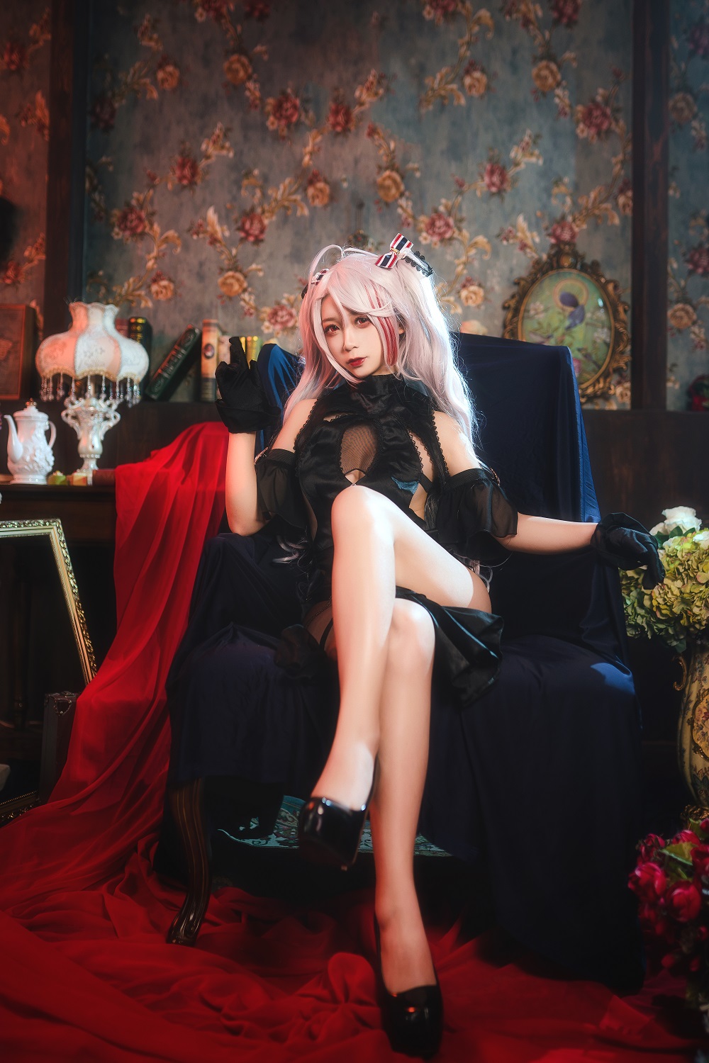 樱落Selena-碧蓝航线-欧根亲王礼服[12P] COS网红博主 预览1图