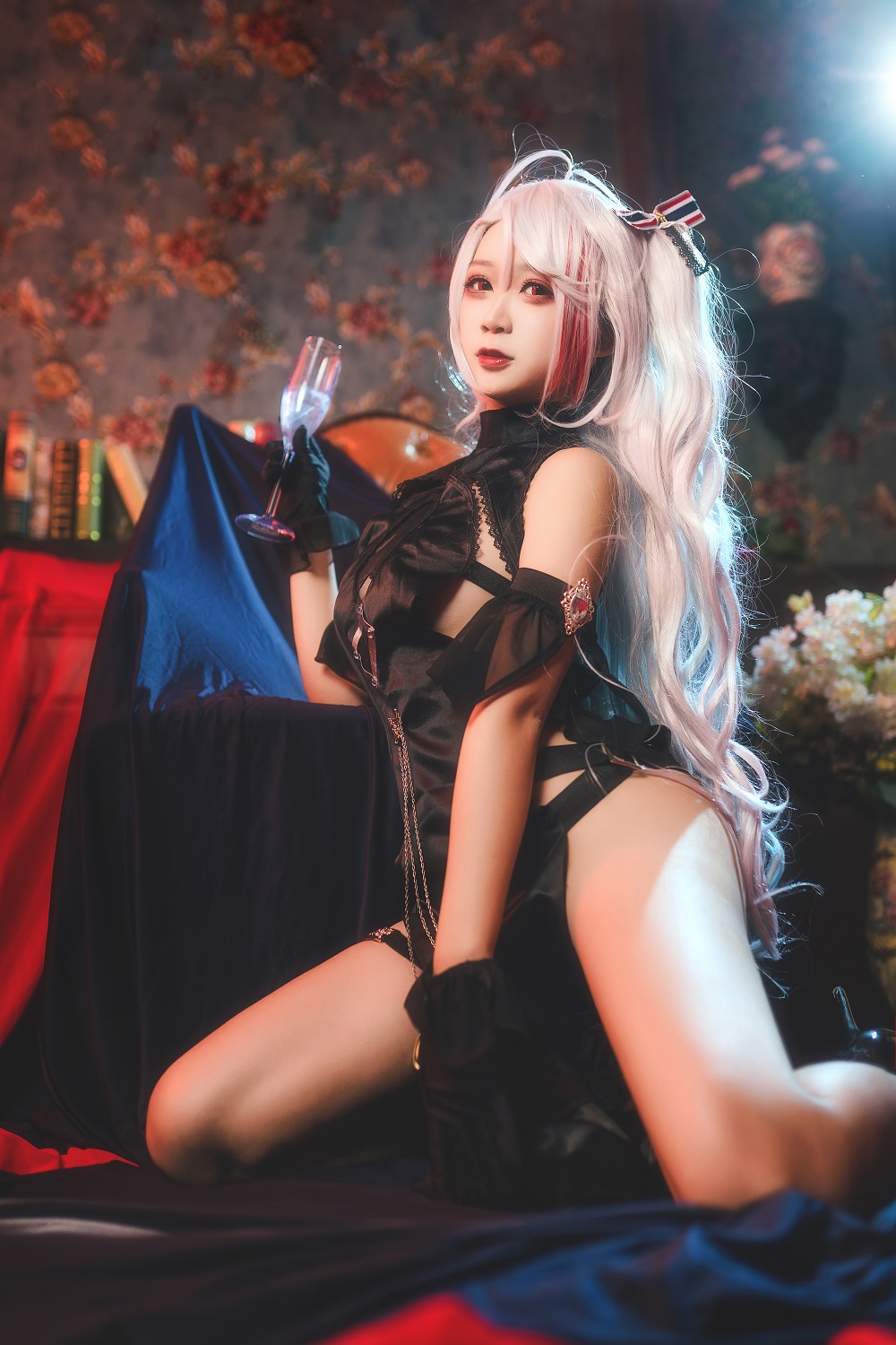 樱落Selena-碧蓝航线-欧根亲王礼服[12P] COS网红博主 预览2图