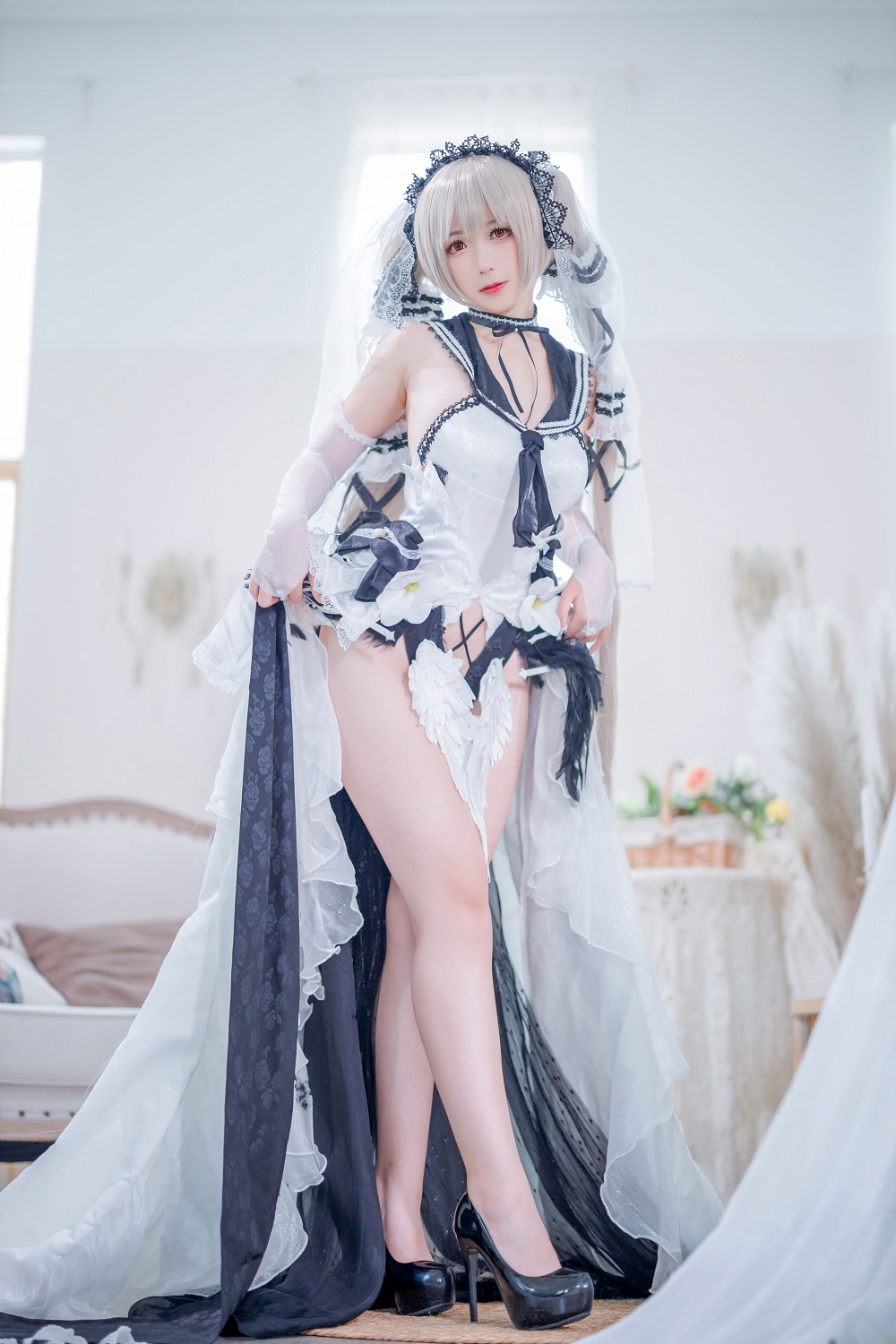 樱落Selena-碧蓝航线-可畏礼服[20P] COS网红博主 预览1图