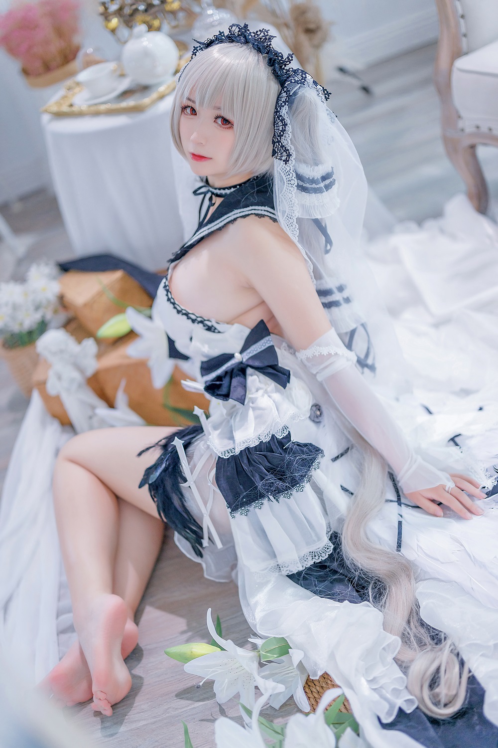 樱落Selena-碧蓝航线-可畏礼服[20P] COS网红博主 预览2图