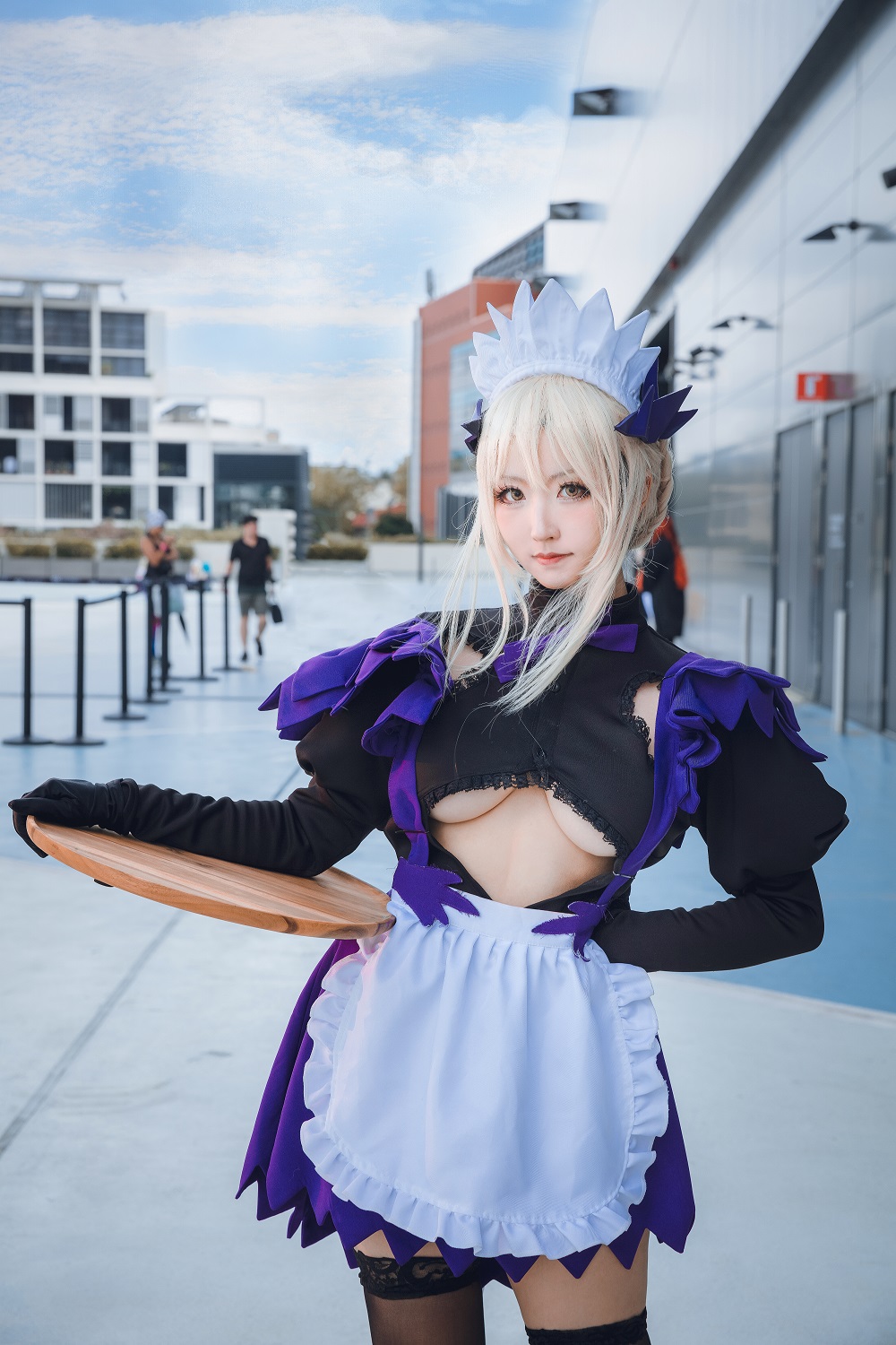 风筝筝筝w-FGO-黑枪呆场照[8P] COS网红博主 预览1图