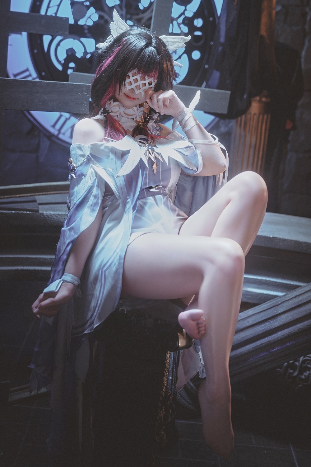 风筝筝筝w-原神-少女哥伦比娅[18P] COS网红博主 预览1图