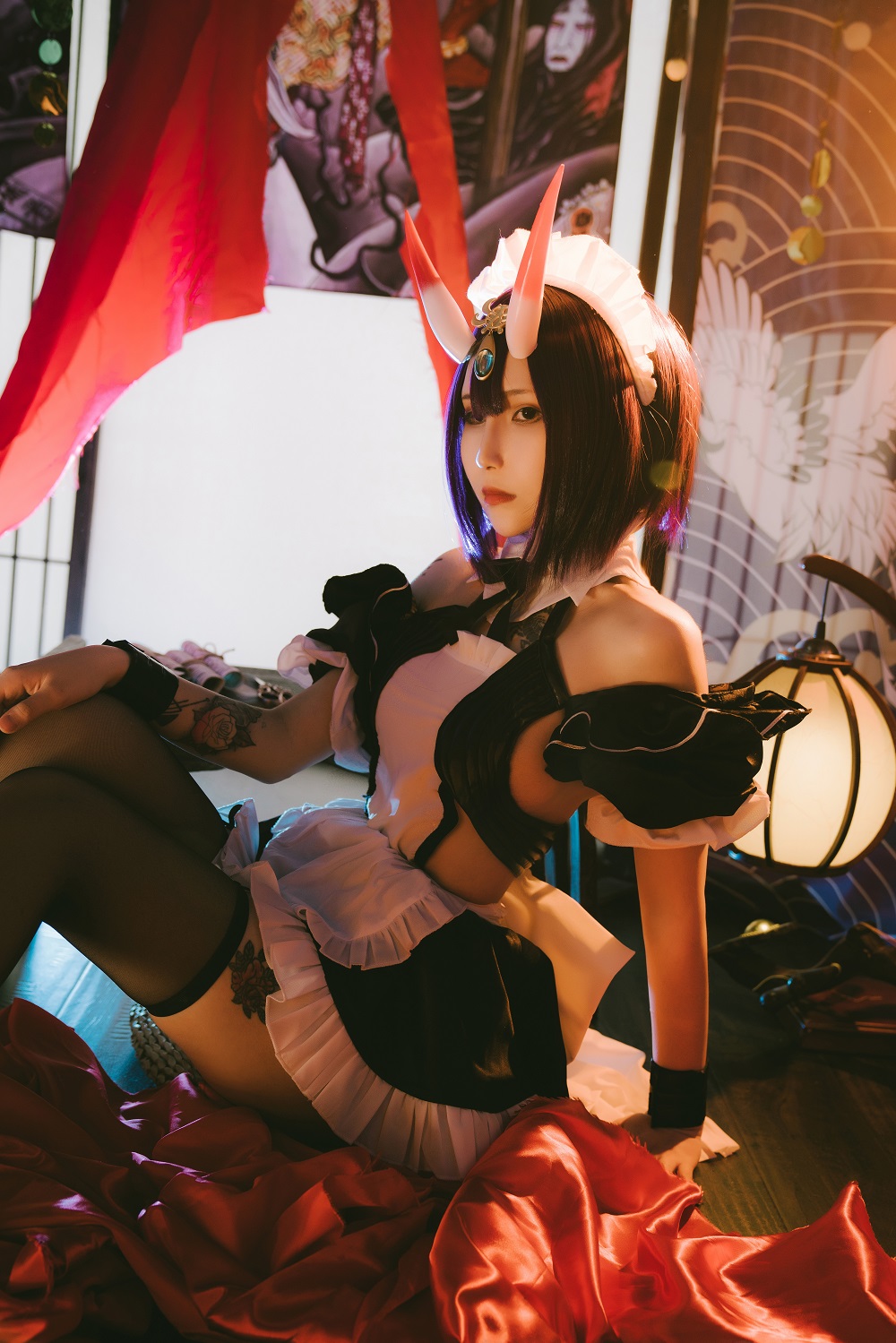 vams子-FGO-酒吞童子女仆[42P] COS网红博主 预览1图