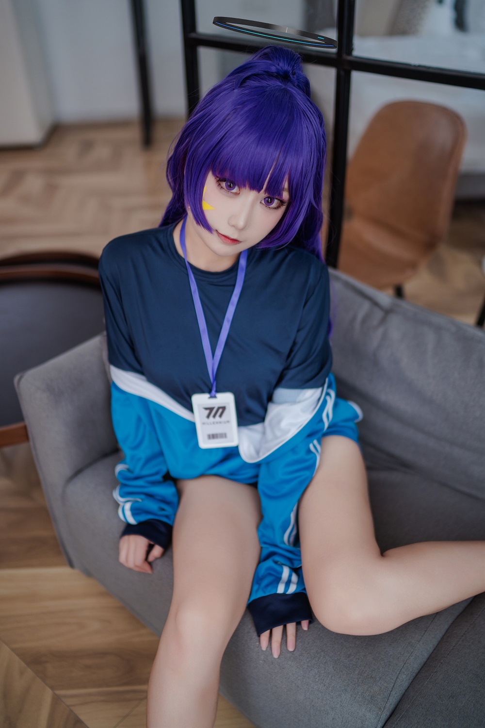 lunananya-蔚蓝档案-早濑优香体操服[28P] COS网红博主 预览2图