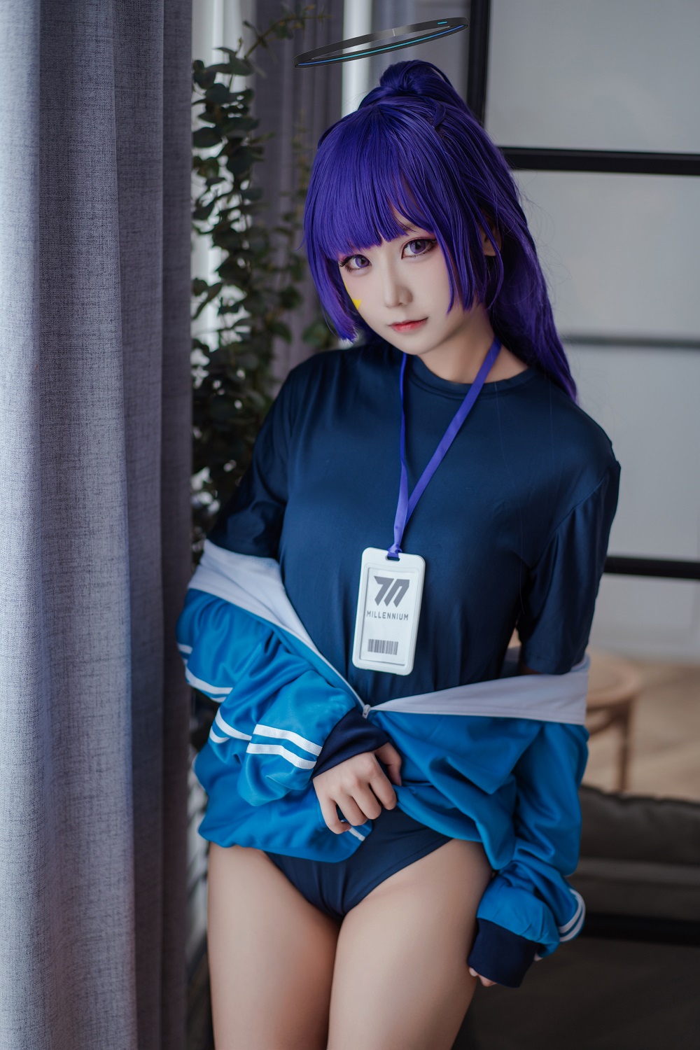 lunananya-蔚蓝档案-早濑优香体操服[28P] COS网红博主 预览1图