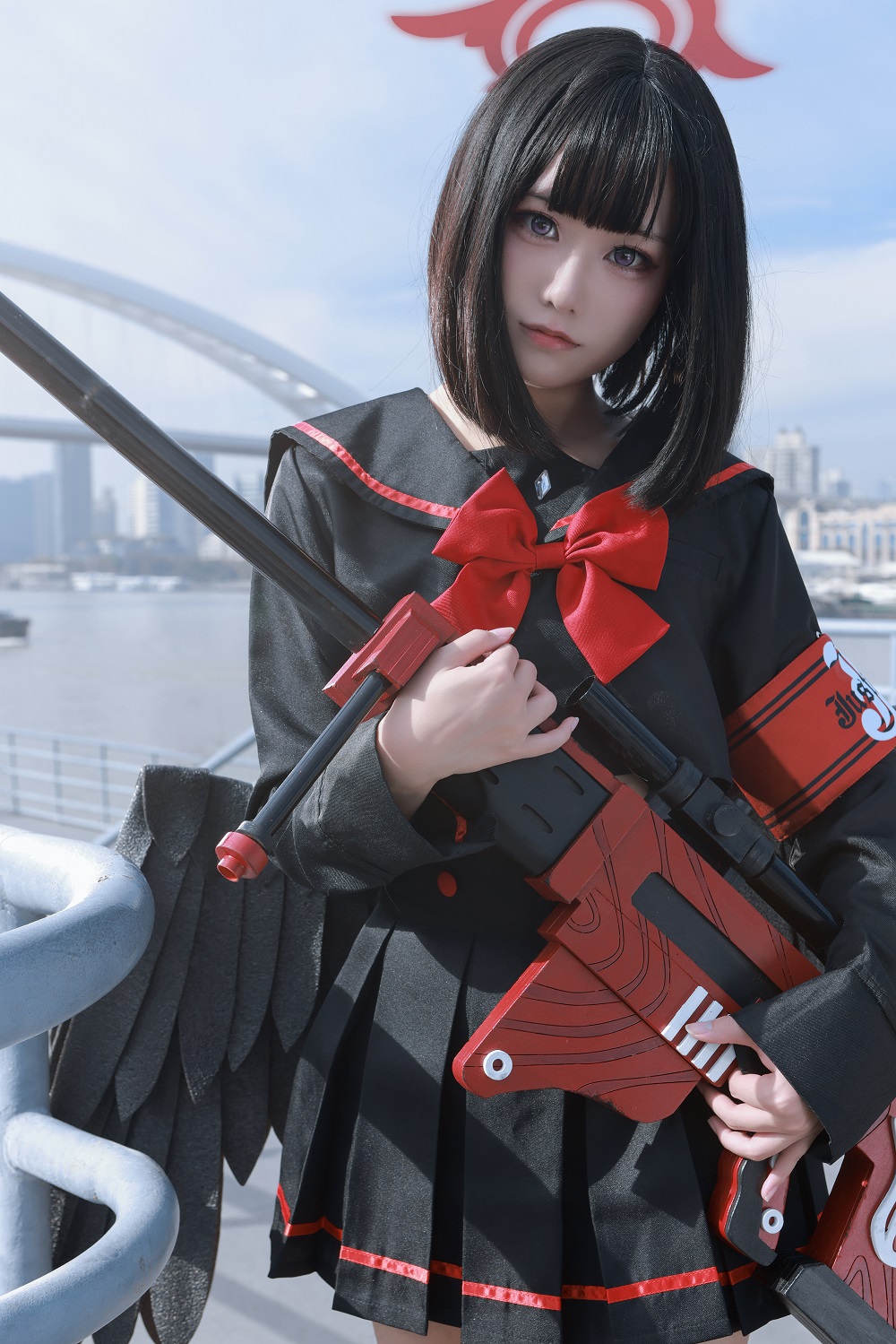 lunananya-蔚蓝档案-静山真白[27P+1V] COS网红博主 预览1图